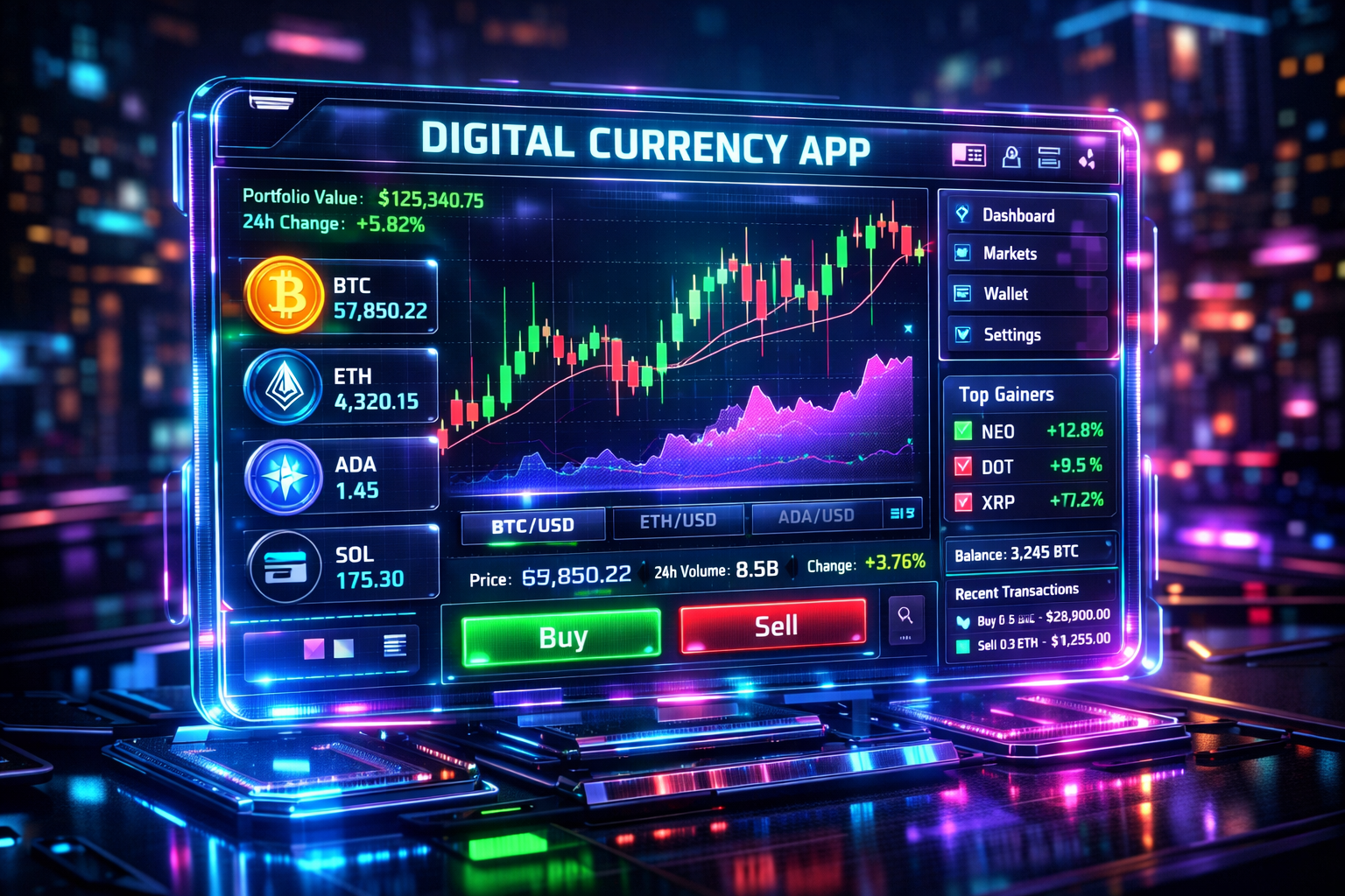 数字货币app极致精细化重制版